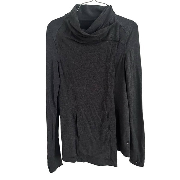 Lululemon Coast Wrap in Heathered Black Size 4 - Picture 4 of 8